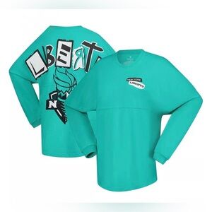 Spirit Jersey Fanatics Mint New York Liberty Long Sleeve T-Shirt Women’s M NWOT